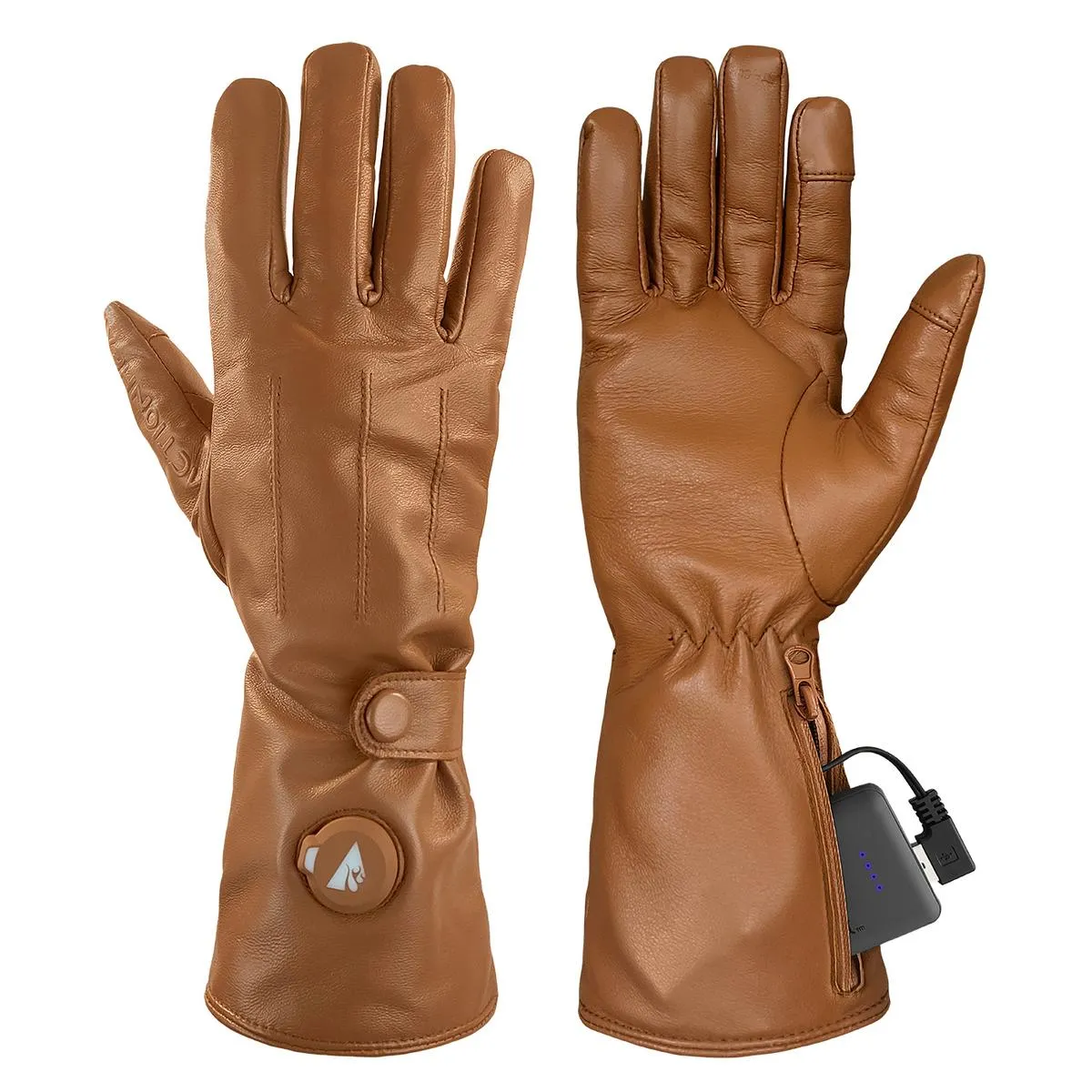 ActionHeat 5V Men's Battery Heated Leather Dress Glove