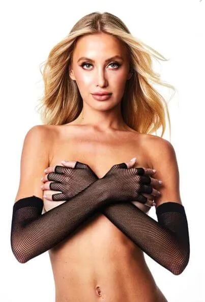 Baci Fingerless Fishnet Opera Gloves - Elegant Black Mesh Design for Dramatic Looks