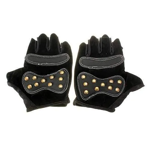 Bike Bicycle Half Finger Cycling Gloves Riding Skateboard Gloves