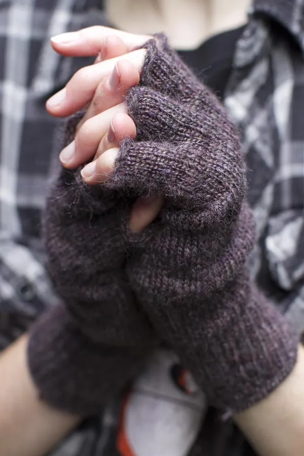 Knit Fingerless Gloves