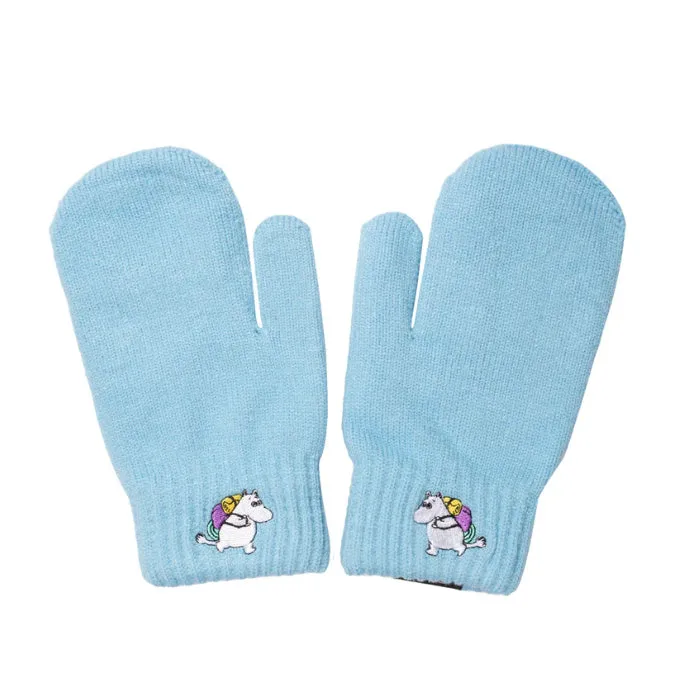 Moomintroll Mittens Kids - Light Blue