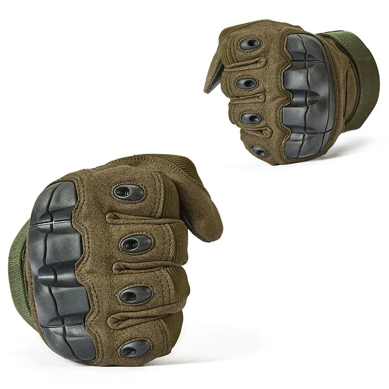 Outdoor Military Tactical Gloves with Rubber Hard Knuckle