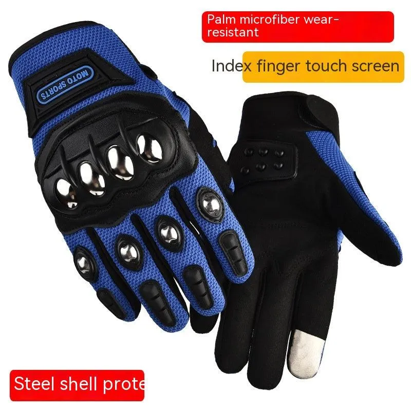 Outdoor Sports Breathable Non-slip Long Finger Half Finger Touch Screen Riding Gloves