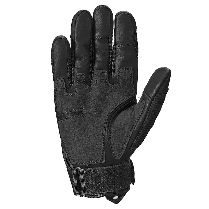 Tactical Rubber Hard Knuckle PU Leather Non-Slip Combat Gloves