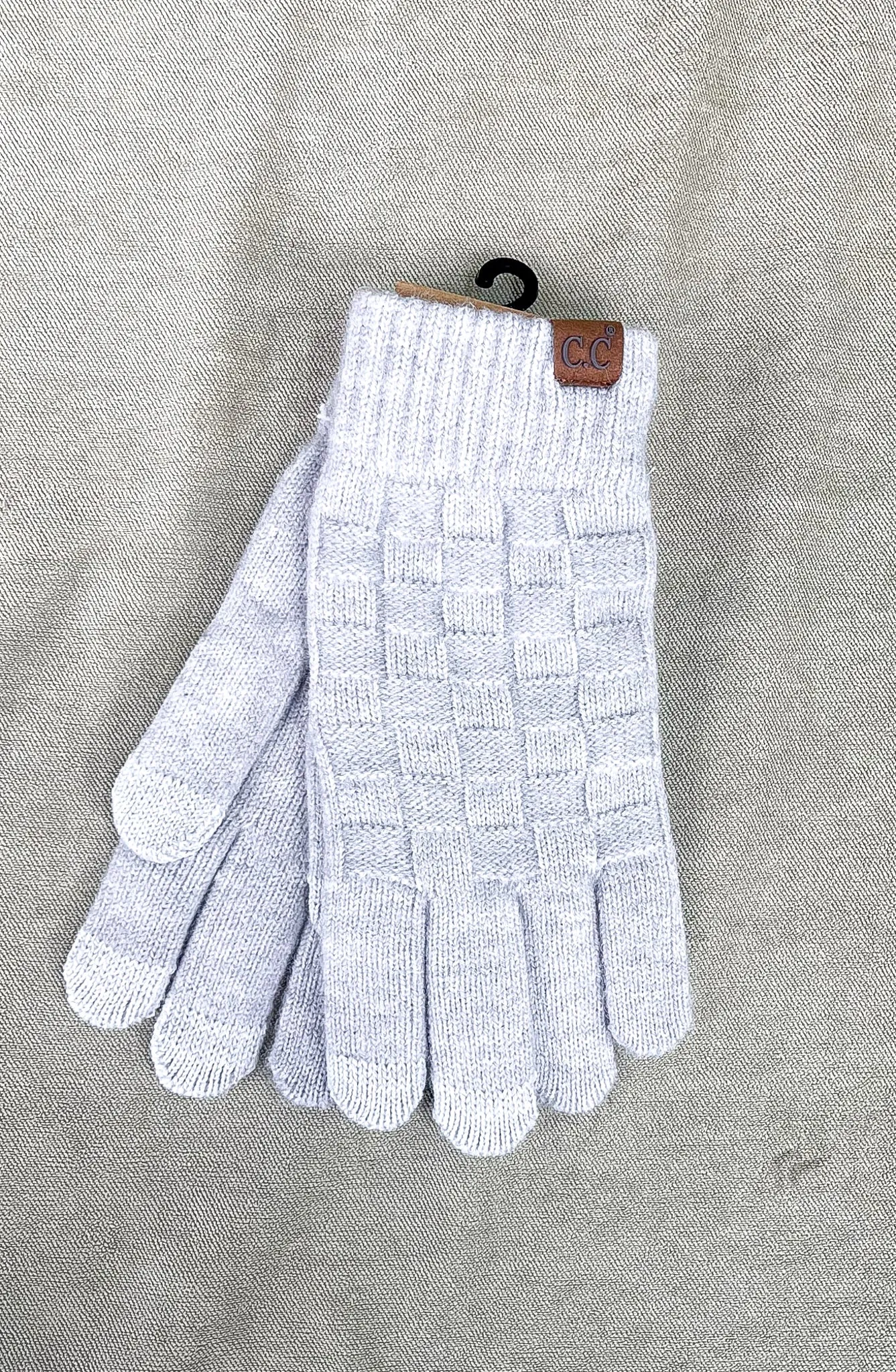 Woven Checkered Texture C.C. Gloves