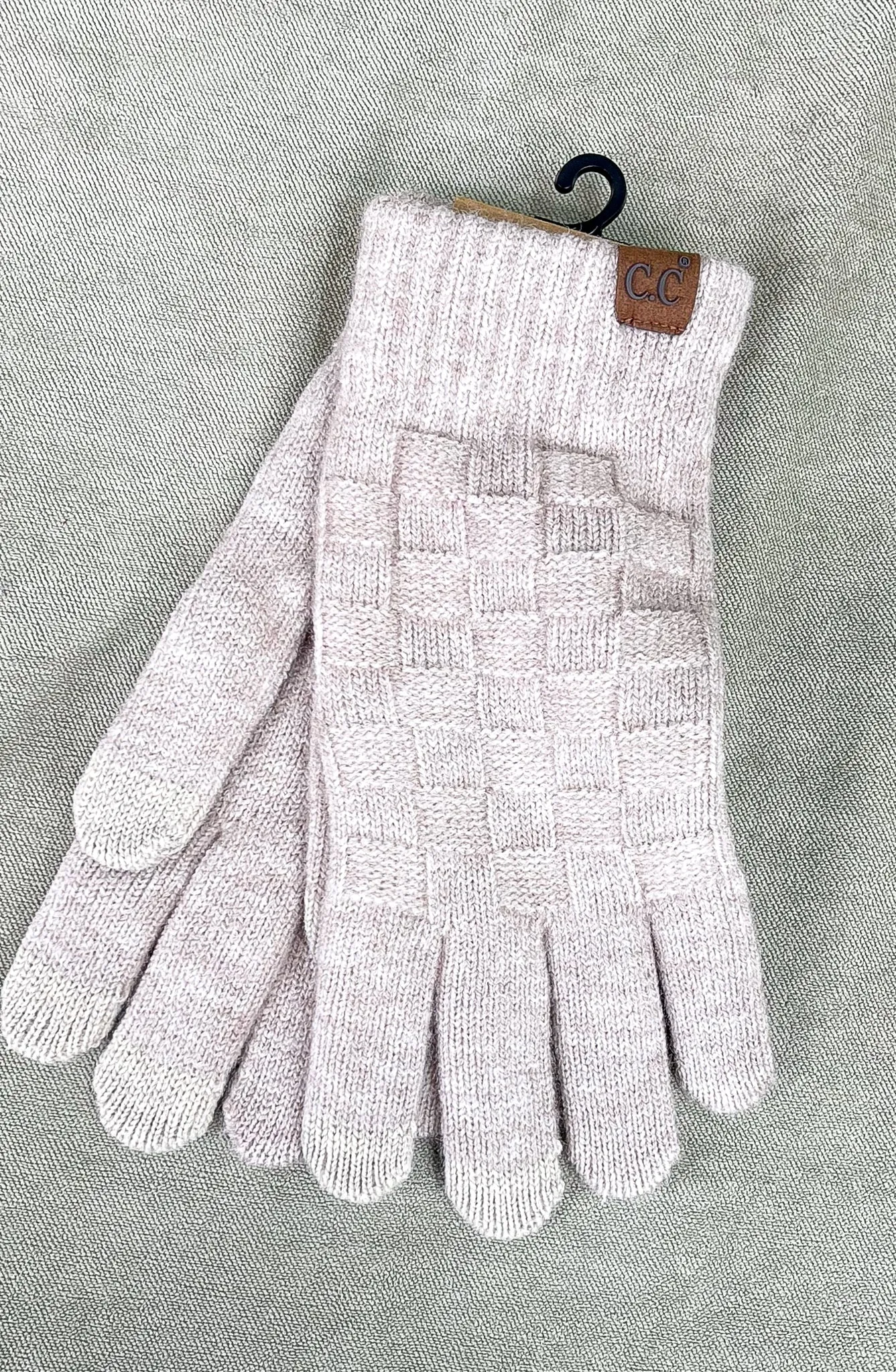 Woven Checkered Texture C.C. Gloves