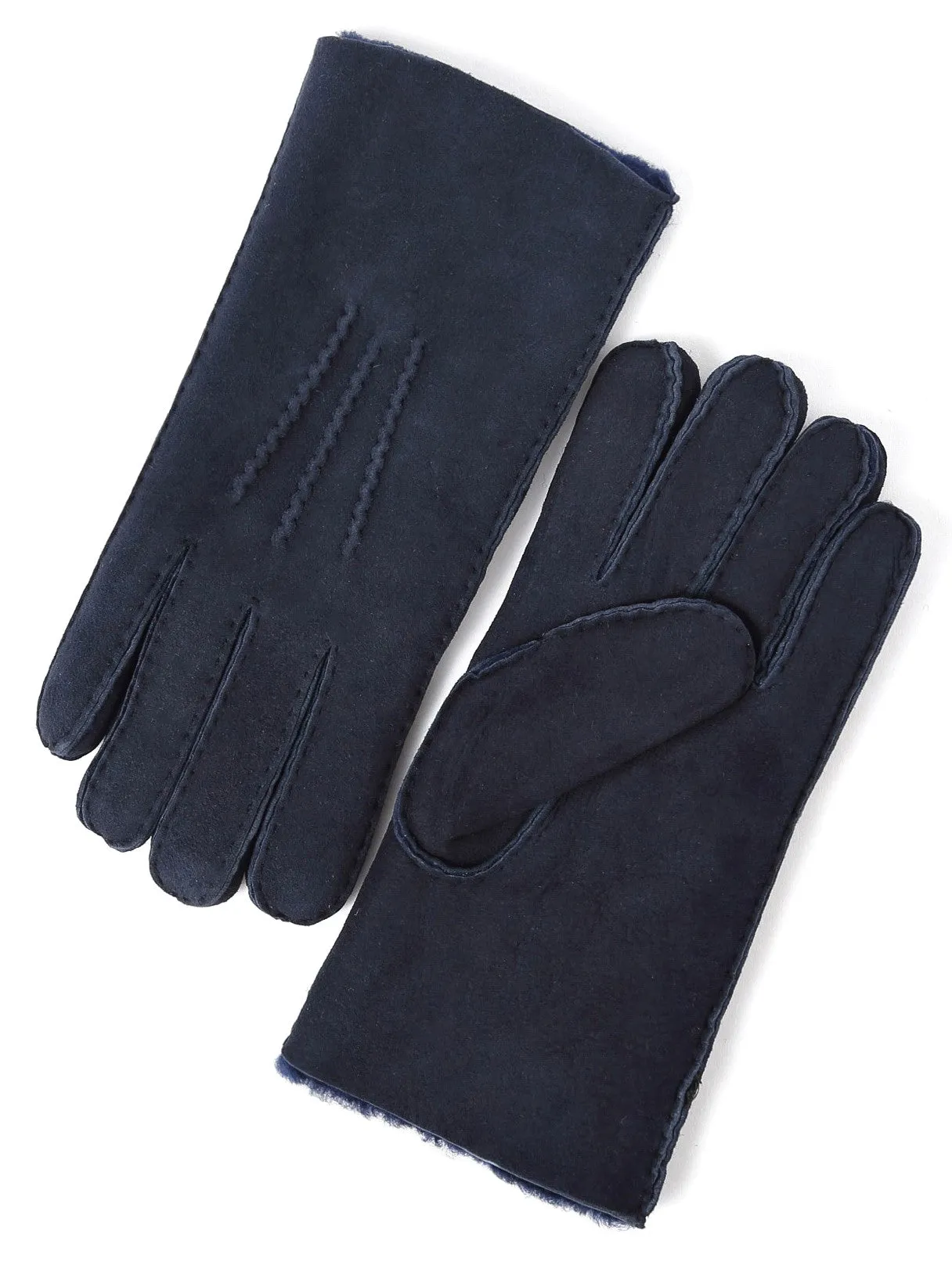 YISEVEN Men's Lambskin Shearling Leather Gloves